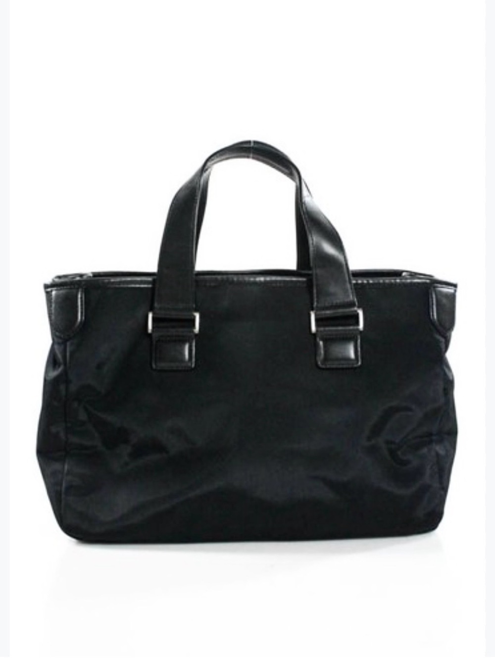 TUMI Duffel Cargo Bag Black
Nylon with Leather Accents